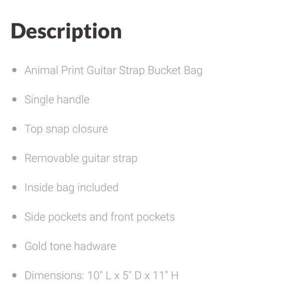 Guitar Strap Python Bucket Handbag Set - Picture 4 of 5